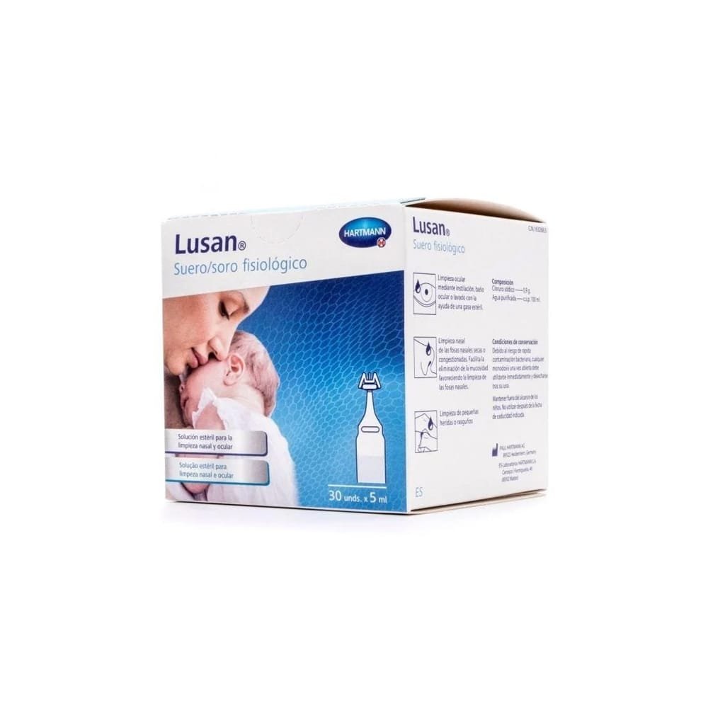 6048017 Soro Fisiológico Unidoses 5ml 30un Lusan Soro Natural 5ml x 30 - Image 1