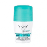Vichy Desodorizante Roll-On Antitranspirante 48H Antimanchas Brancas & Amarelas