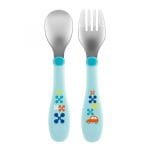 Chicco Talheres Inox Menino 18M+