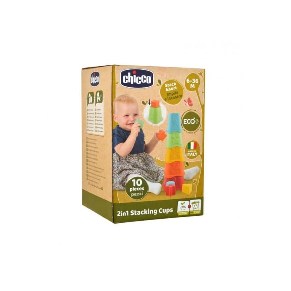 7086421 Chicco Copos Empilháveis 2 Em 1 Eco+ Chicco Copos Empilháveis 2 Em 1 Eco+ - Image 1