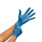 Luvas Vinil Azul sem Pó 100un