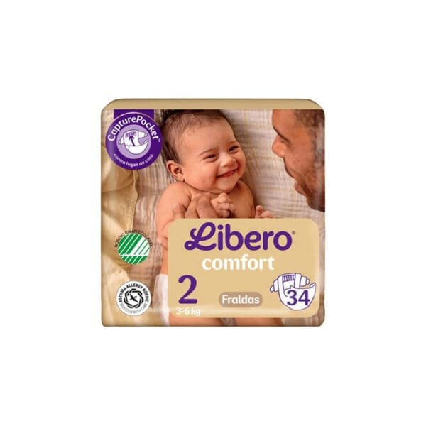 Libero Comfort T2 Fralda 3-6kg 34un