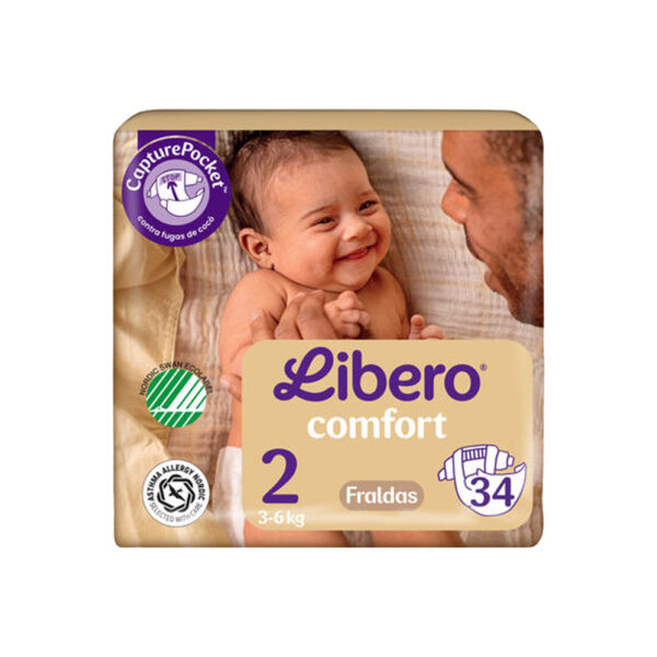 Libero Comfort 2 Fralda 3-6Kg X34