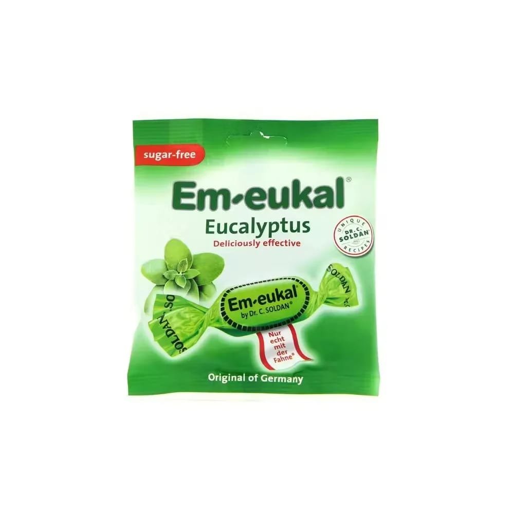 7399915 Em-Eukal Rebuçados Eucalipto sem Açúcar 50g Em-Eukal Rebuçados Eucalipto sem Açúcar 50g - Image 1