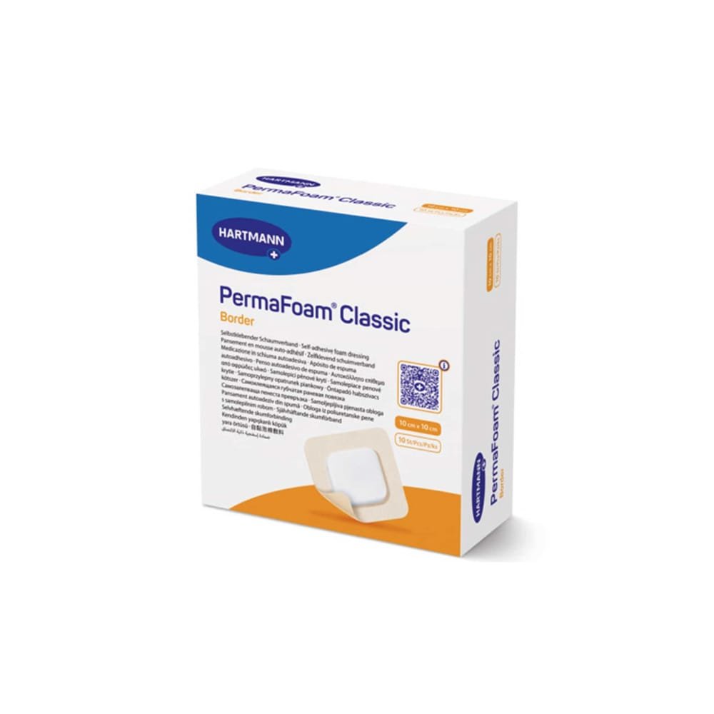 6604850 PermaFoam Classic com rebordo -10x10cm 10un Permafoam Classic C/Rebordo 10x10cm 10un - Image 1