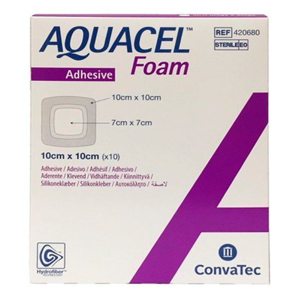 Aquacel Foam Penso Aderente 10x10cm 10un