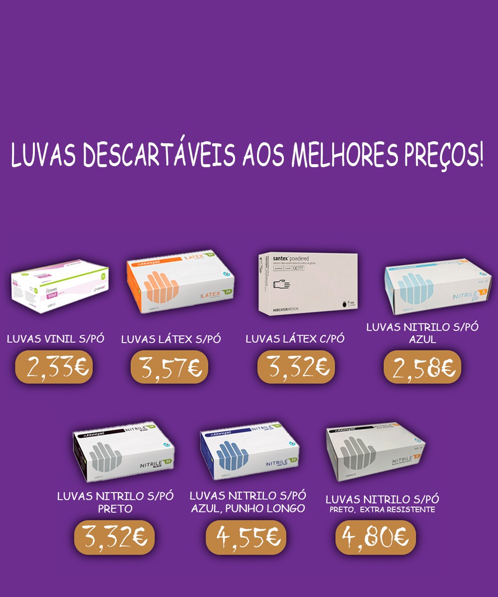 luvas descartáveis