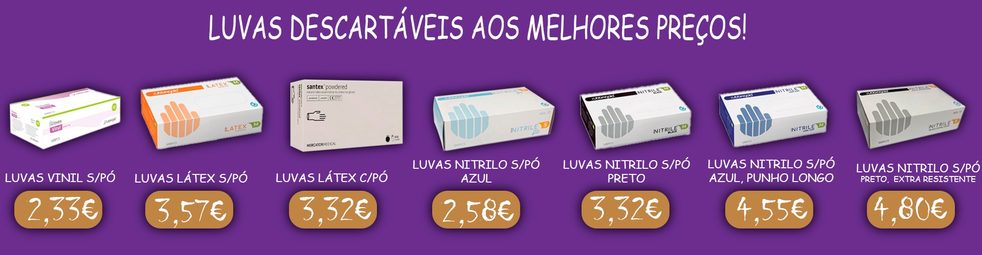 luvas descartáveis