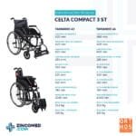 Cadeira Rodas Celta Compact 3 ST Tam. 46 - Image 5
