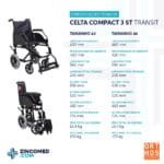 Cadeira Rodas Celta Compact 3 ST Transit Tam. 46 - Image 4