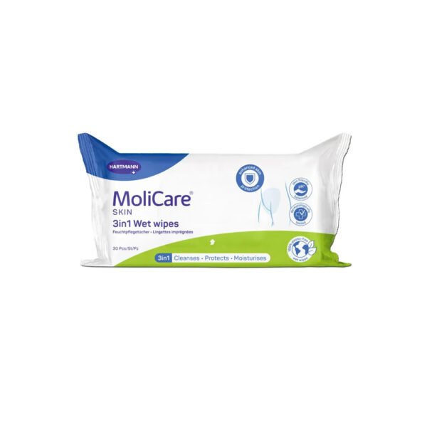 MoliCare Skin Toalhitas 3 em 1 30un