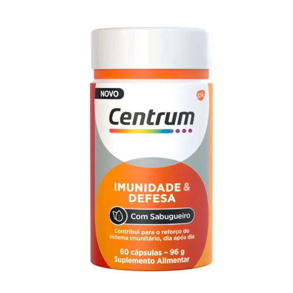 Centrum Imunidade e Defesa com Sabugueiro 60 Cápsulas