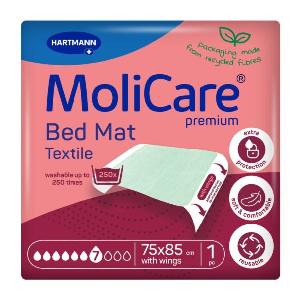 MoliCare Premium Bed Mat Textile 7 Gotas c/Abas 10 Unidades