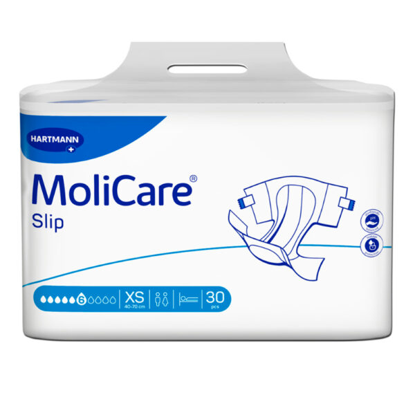 Molicare slip xs com 30 fraldas