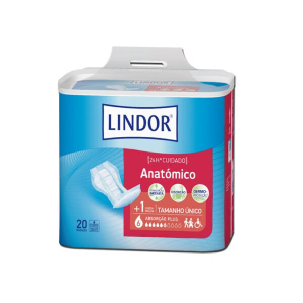 LINDOR Anatómico Plus Pensos (6 Gotas) 20 Unidades