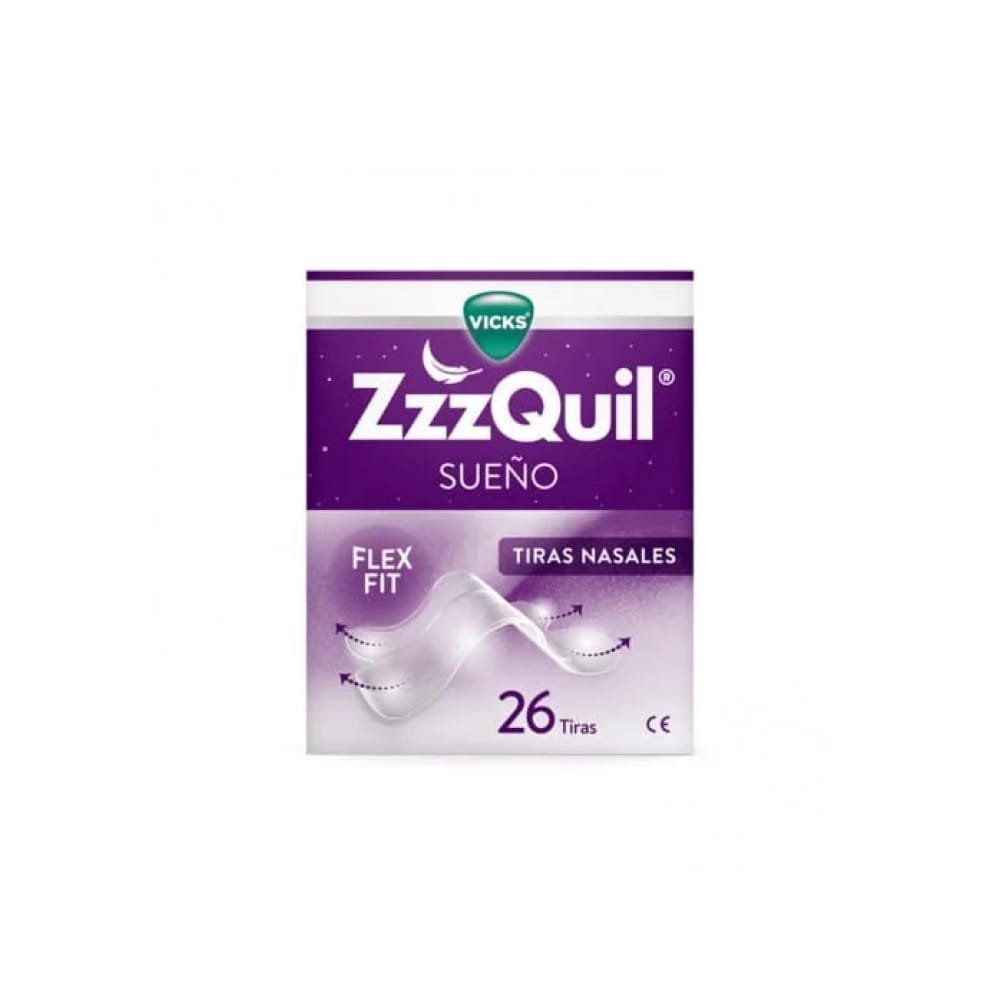 7494625 Zzzquil Sono Tiras Nasais X26 Vicks ZzzQuil Sono Tiras Nasais 26un - Image 1