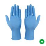 Luvas Nitrilo Azul S/Po Tam. M 100un