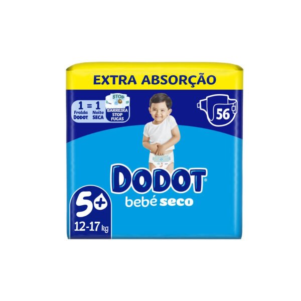 Dodot Bebé Seco 5+ 12-17kg 56un