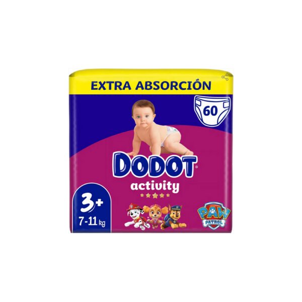 Dodot Activity Fralda 3+ 7-11kg 60un