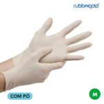 Rubbergold Luva Látex com Pó M 01