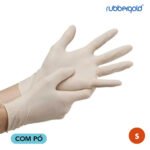 Rubbergold Luva Látex com Pó S 01
