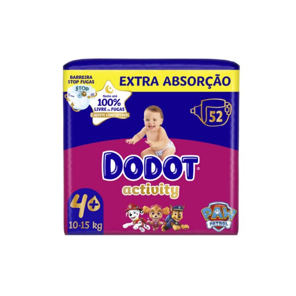 Dodot Activity Fralda 4+ 10-15kg 52un