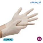 Rubbergold Luva Látex com Pó XS 01