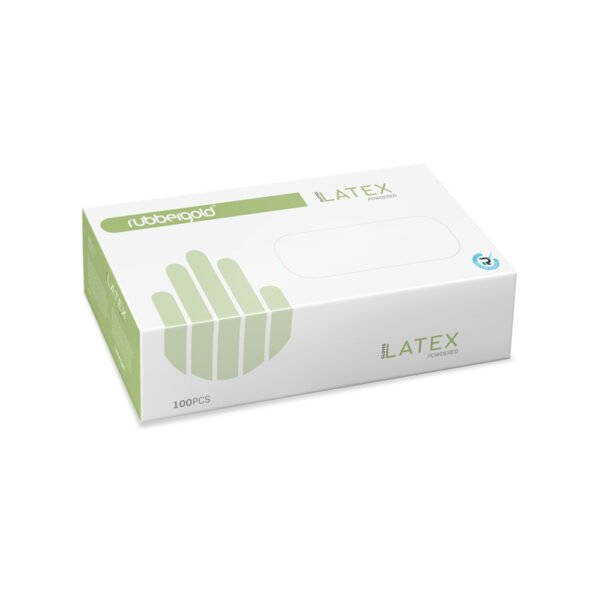 Rubbergold Luva Látex com Pó XS 02