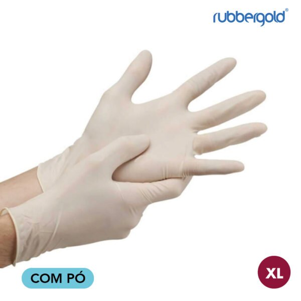 Rubbergold Luva Látex com Pó XL 01