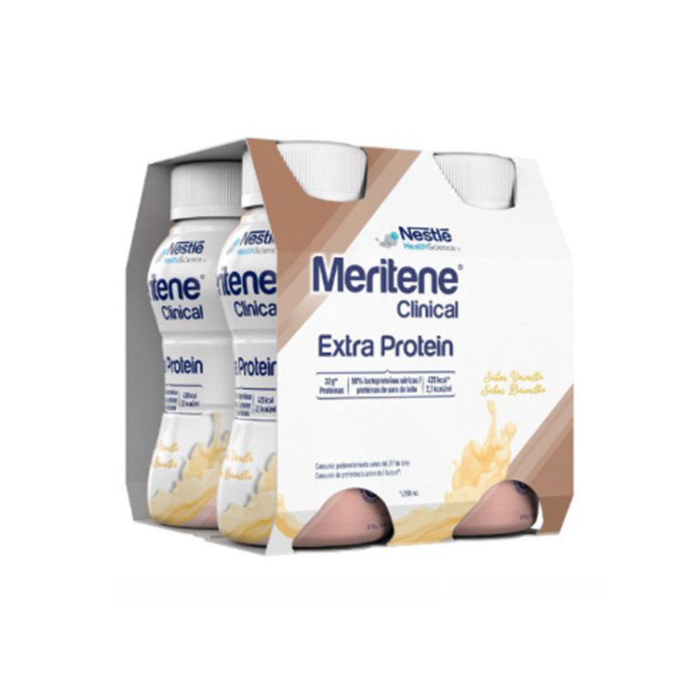 7134981 Meritene Extra Protein Baunilha 4x200ml Meritene Extra Protein Baunilha 4x200ml