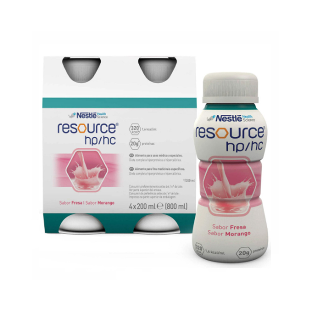 7376871 Resource HpHc Solução Morango 4x200ml Resource HpHc Solução Morango 4x200ml