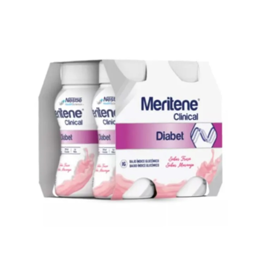 7588251 Meritene Clinical Diabet Morango 4x200ml Meritene Clinical Diabet Morango 4x200ml